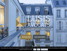 Tablet Screenshot of lusis-avocats.com